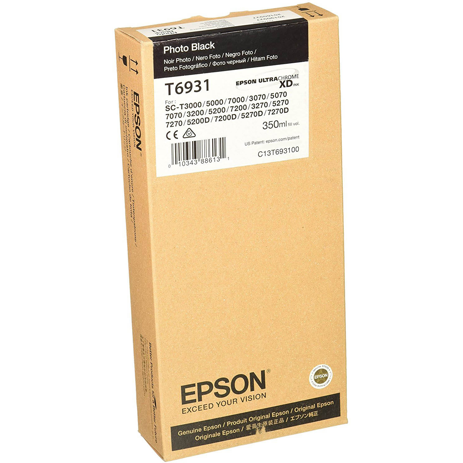 Original Epson T6931 Photo Black High Capacity Ink Cartridges (C13T693100)
