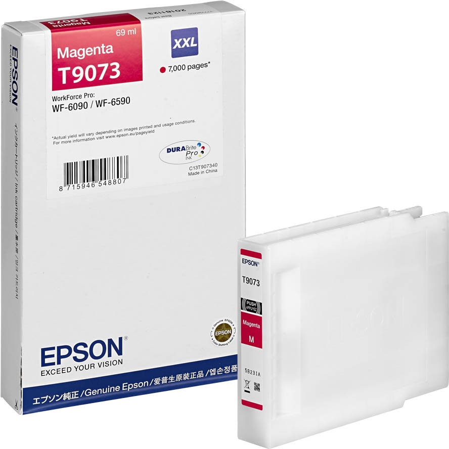 Original Epson T9073XXL Magenta Extra High Capacity Ink Cartridge (C13T907340)