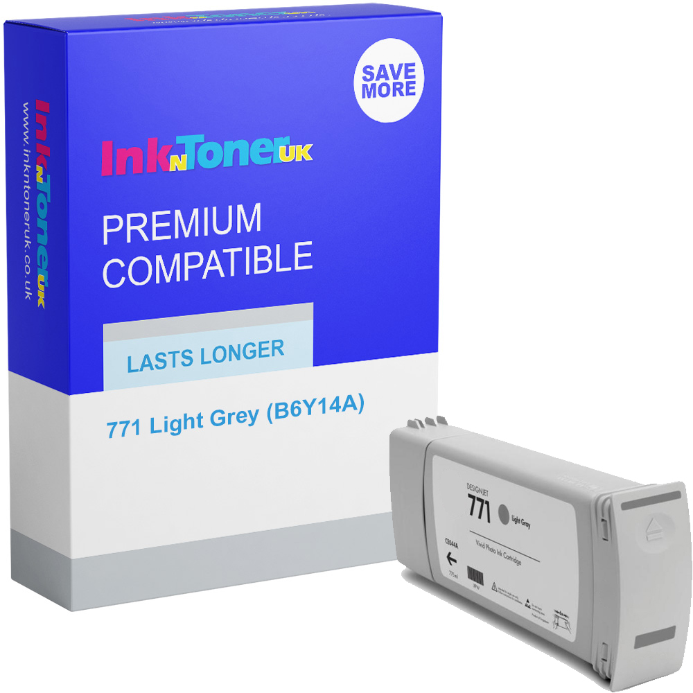 Premium Remanufactured HP 771 Light Grey Ink Cartridge (B6Y14A)