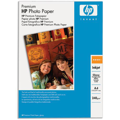 Original HP 240gsm A4 Premium Photo Paper Glossy - 15 sheets (Q2519ASHIP)