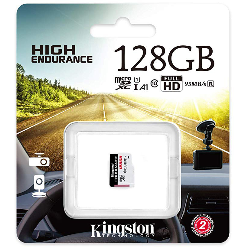 Original Kingston High Endurance Class 10 128GB MicroSD Memory Card (SDCE/128GB)