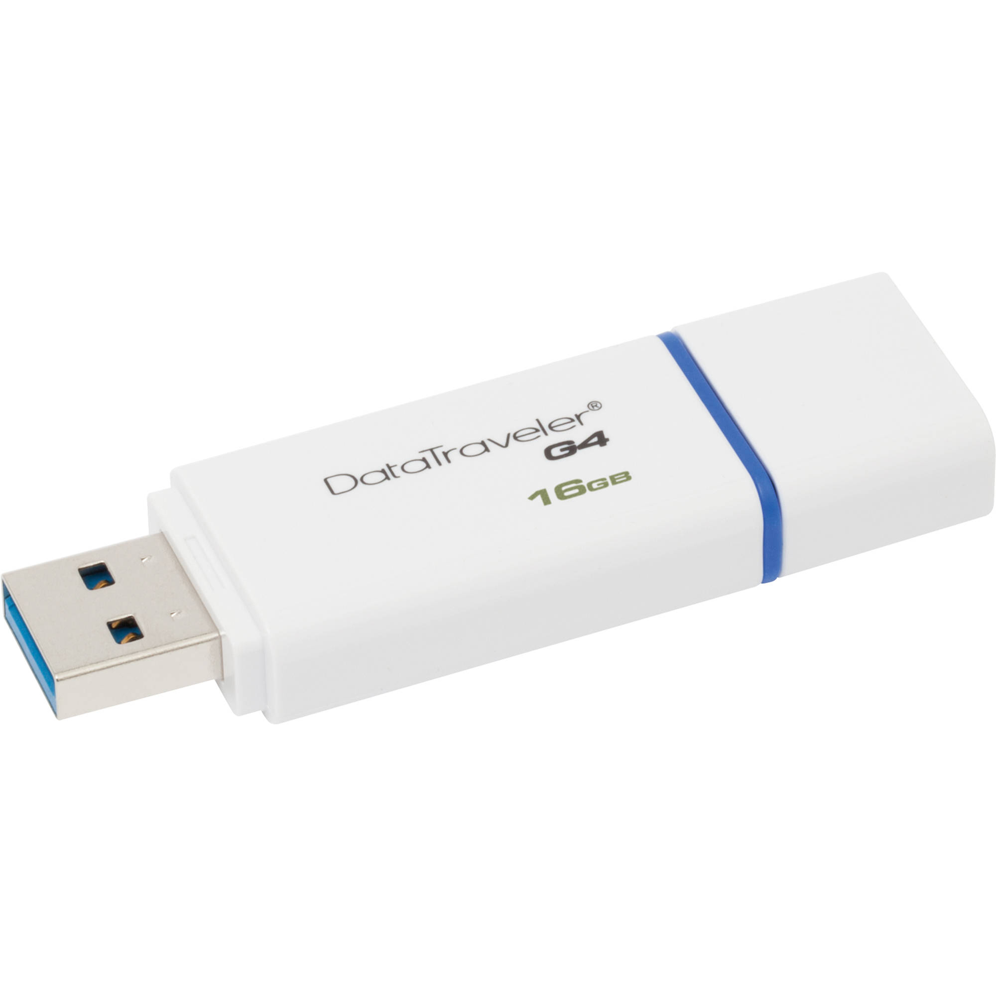 Original Kingston Data Traveler G4 16GB Blue/White USB 3.0 Flash Drive (DTIG4/16GB)