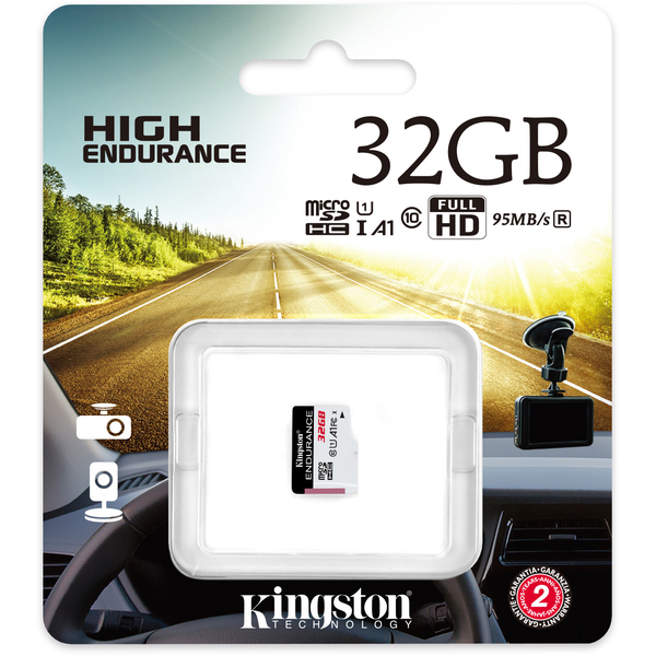 Original Kingston High Endurance Class 10 32GB microSD Memory Card (SDCE/32GB)