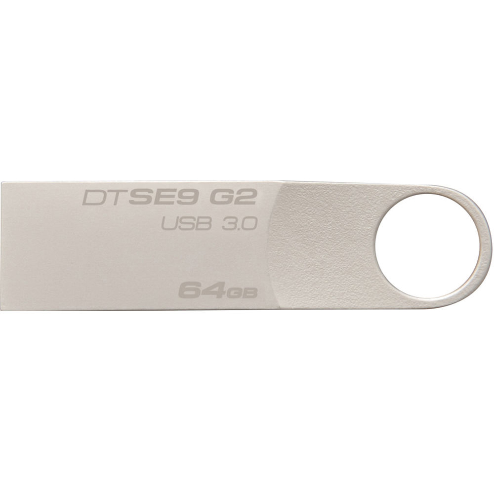 Original Kingston Data Traveler SE9 G2 64GB Silver USB 3.0 Flash Drive (DTSE9G2/64GB)