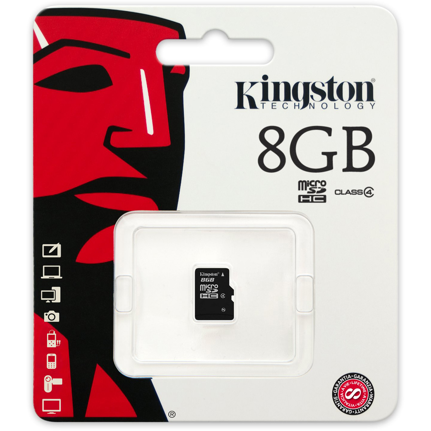 Original Kingston Class 4 8GB MicroSDHC Memory Card (SDC4/8GBSP)