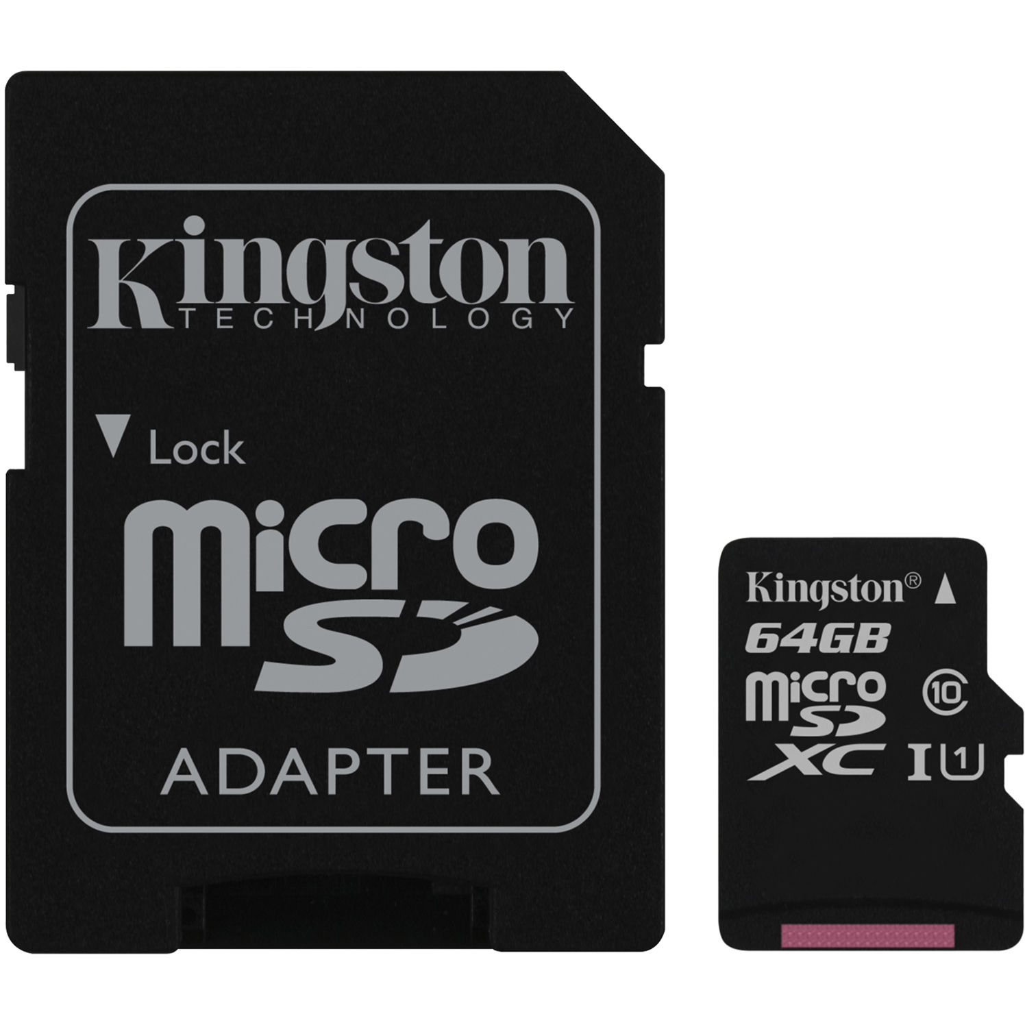 Original Kingston Canvas Select Class 10 64GB MicroSDXC Memory Card with SD Adaptor (SDCS/64GB)