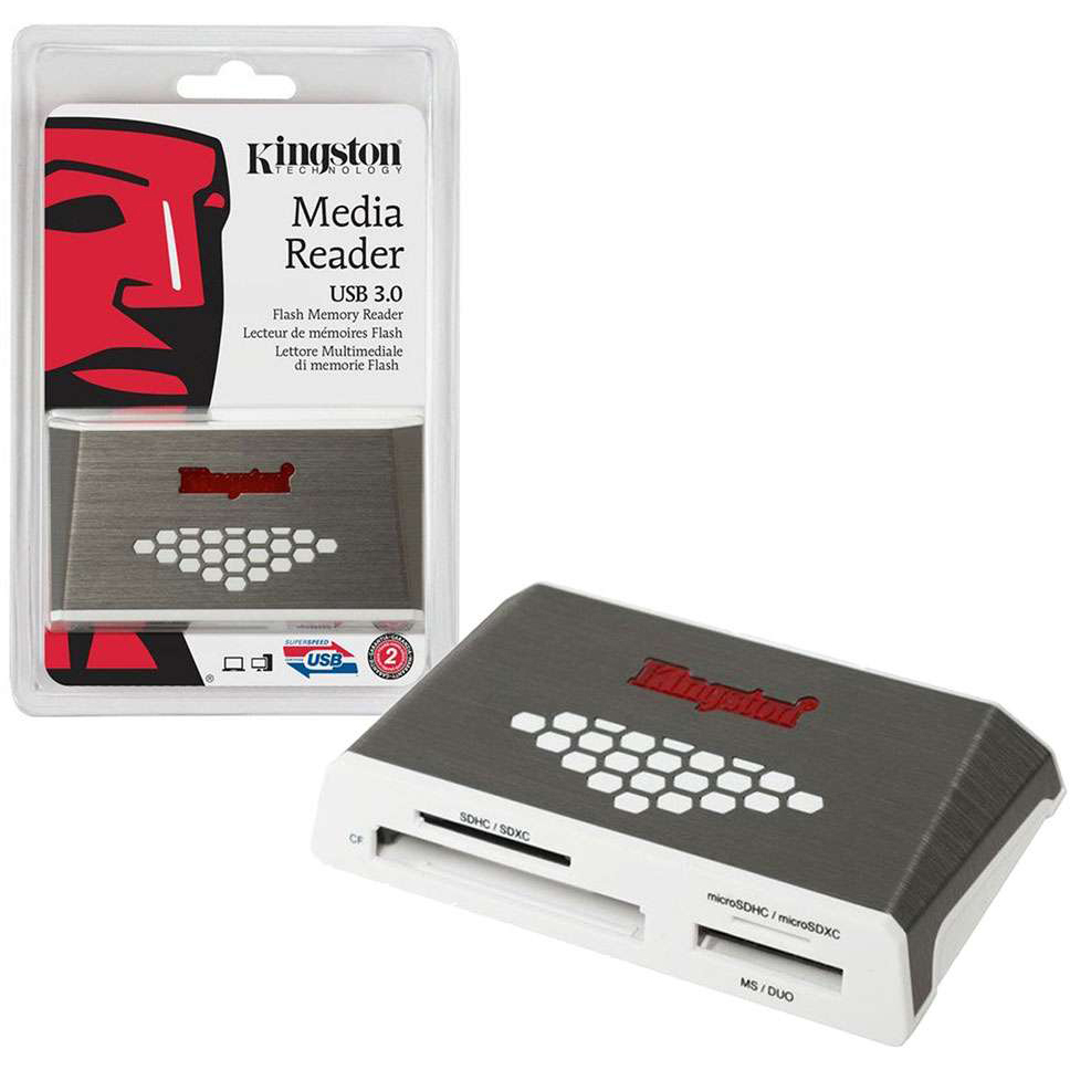Original Kingston USB 3.0 Hi-Speed Media Reader (FCR-HS4)