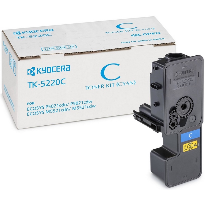 Original Kyocera TK-5220C Cyan Toner Cartridge (1T02R9CNL1)