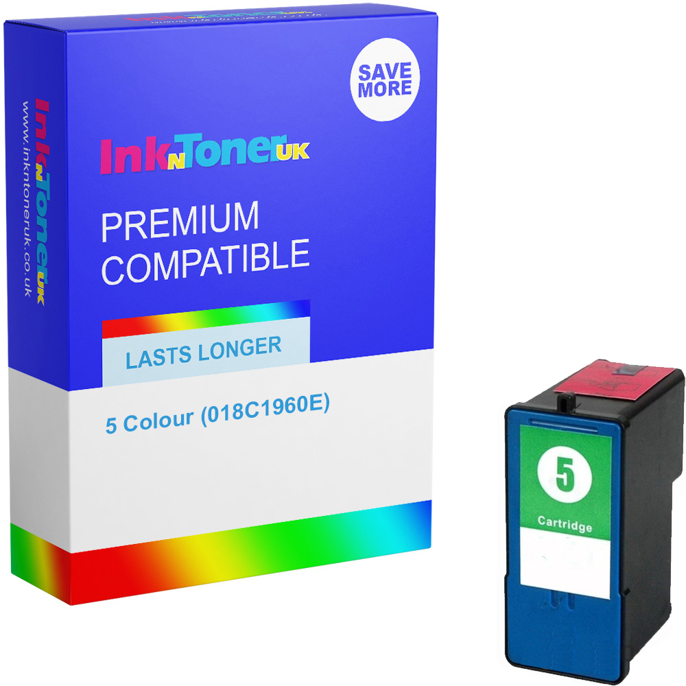 Premium Remanufactured Lexmark 5 Colour Ink Cartridge (018C1960E)