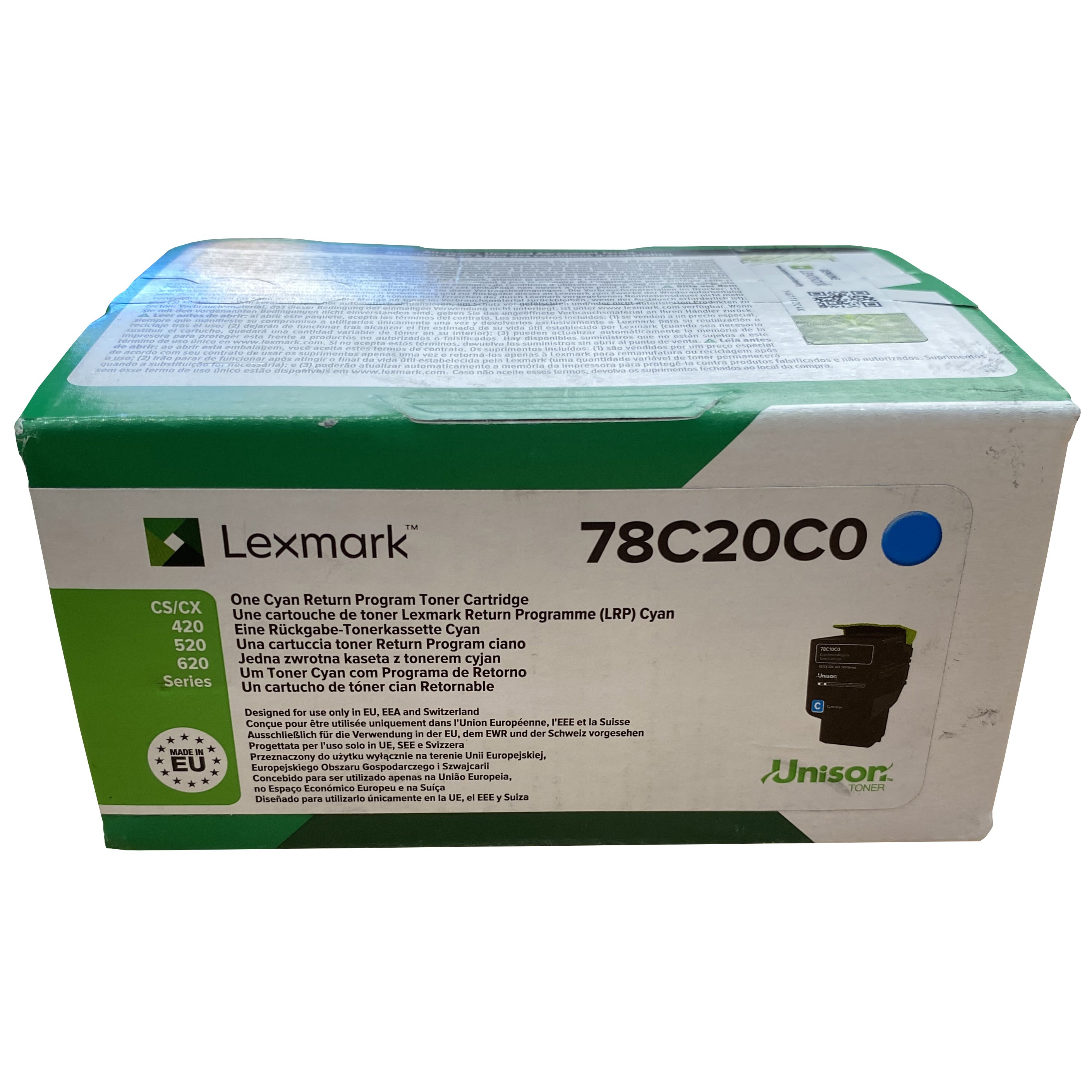 Original Lexmark 78C20C0 Cyan Toner Cartridge (78C20C0)