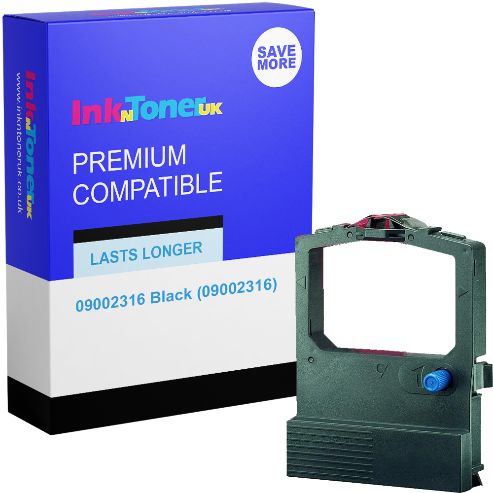 Premium Compatible OKI 09002316 Black Nylon Ink Ribbon (09002316)