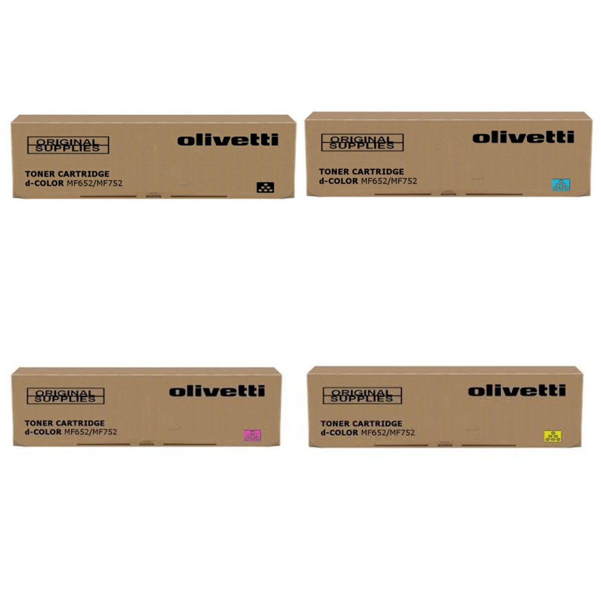 Original Olivetti B101 CMYK Multipack Toner Cartridges (B1013/ B1014/ B1015/ B1016)