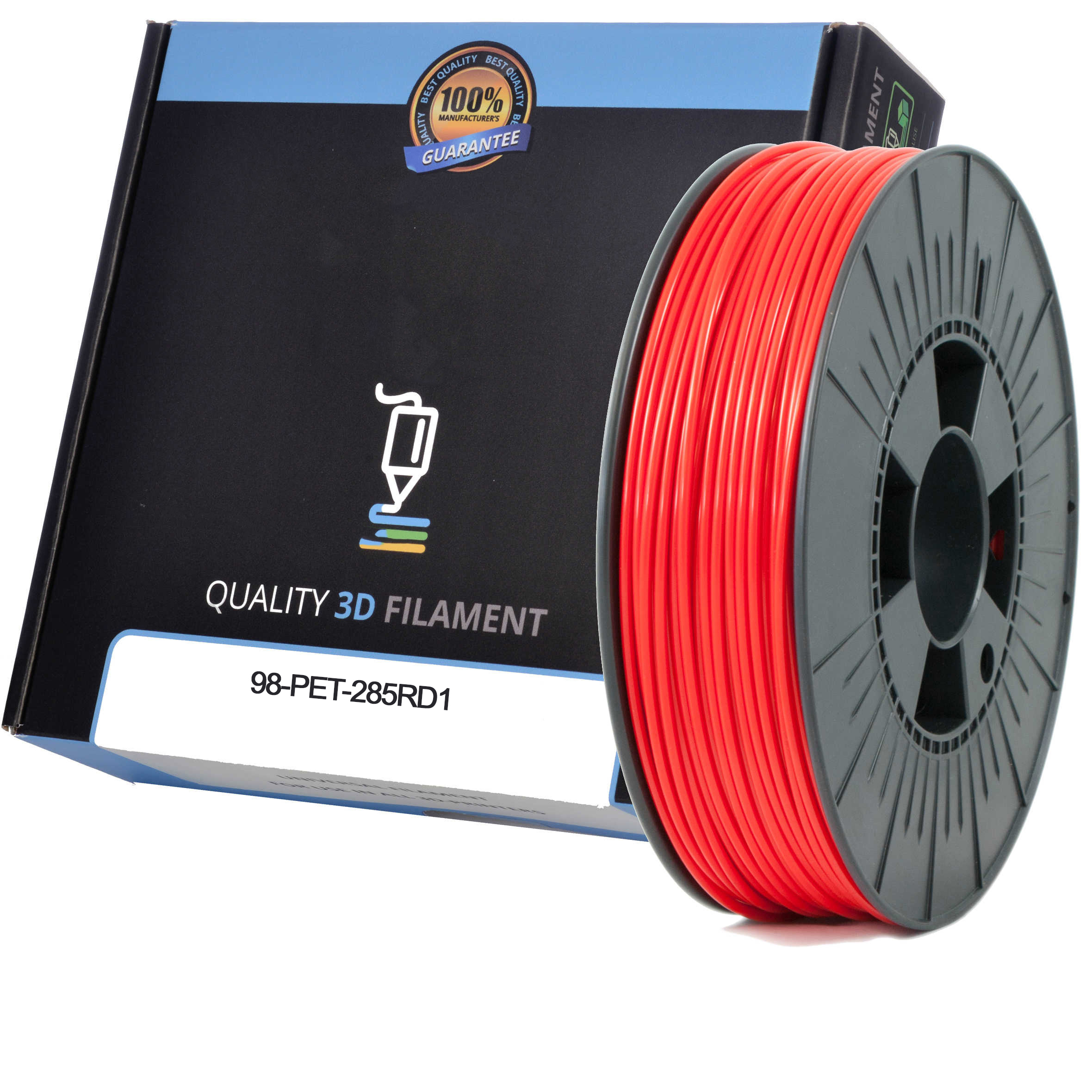 Premium Compatible PETG 2.85mm Red 0.5kg 3D Filament (98-PET-285RD1)