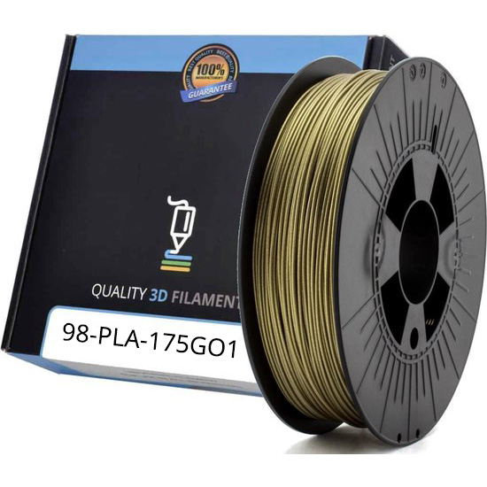Premium Compatible PLA 1.75mm Bronze Gold 1kg 3D Filament (PLA175GO1)