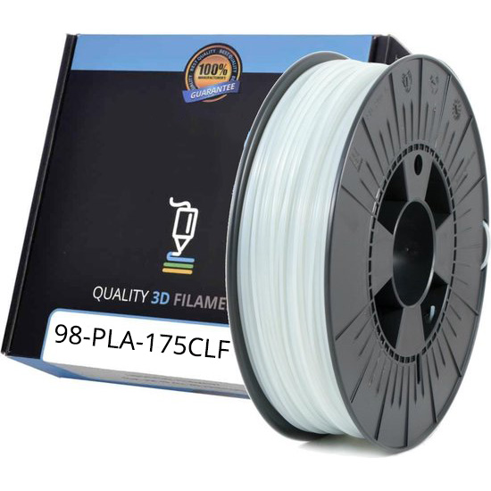 Premium Compatible PLA 1.75mm Clear Fluor 1kg 3D Filament (PLA175CLF)