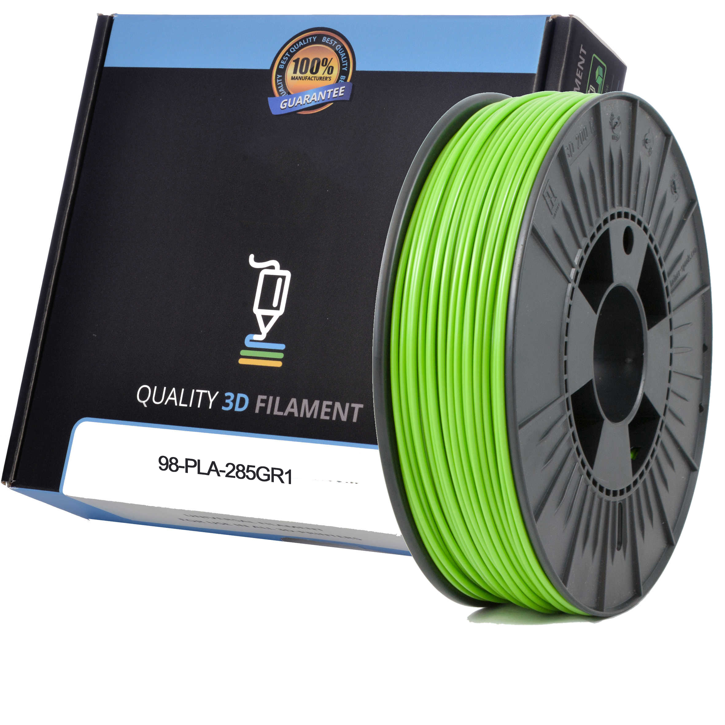 Premium Compatible PLA 2.85mm Apple Green 0.5kg 3D Filament (98-PLA-285GR1)