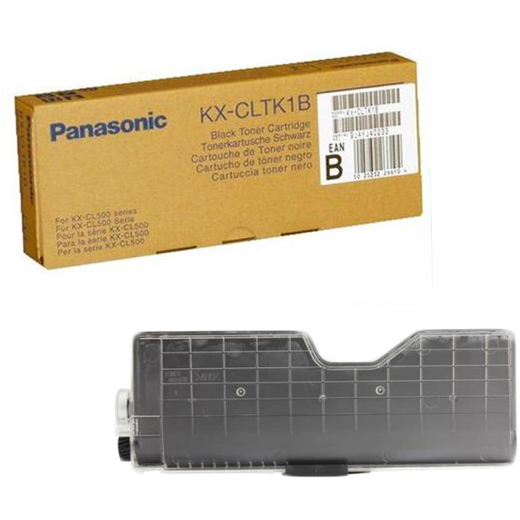 Original Panasonic KX-CLTK1B Black Toner Cartridge (KXCLTK1B)