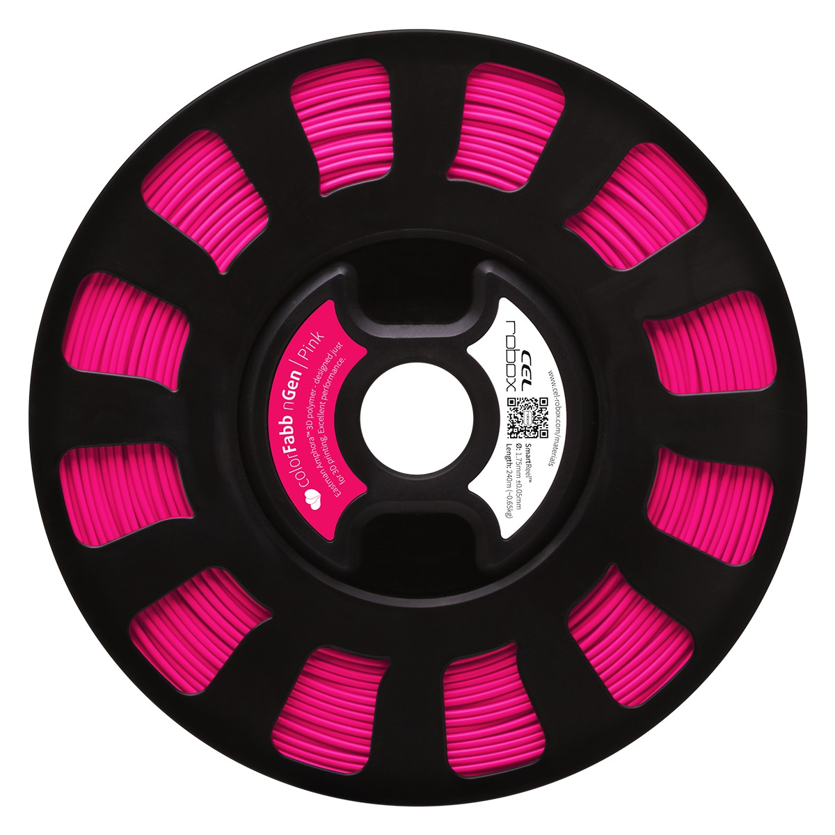 Original Robox PET ColorFabb nGen Pink 0.6kg 1.75mm 3D Filament (RBX-PET-NGPK1)