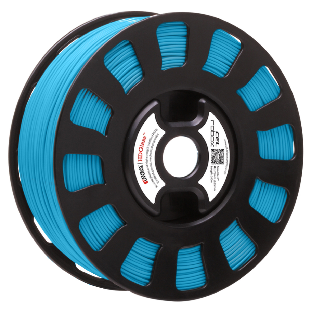 Original Robox PETG Light Blue Half Reel 0.4kg 1.75mm 3D Filament (RBX-PTG-FFBL1)