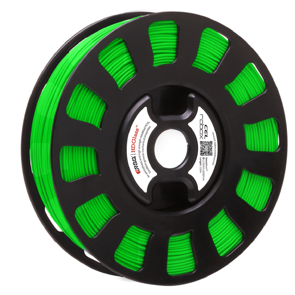 Original Robox PETG Transparent Green Half Reel 0.4kg 1.75mm 3D Filament (RBX-PTG-FFTG1)