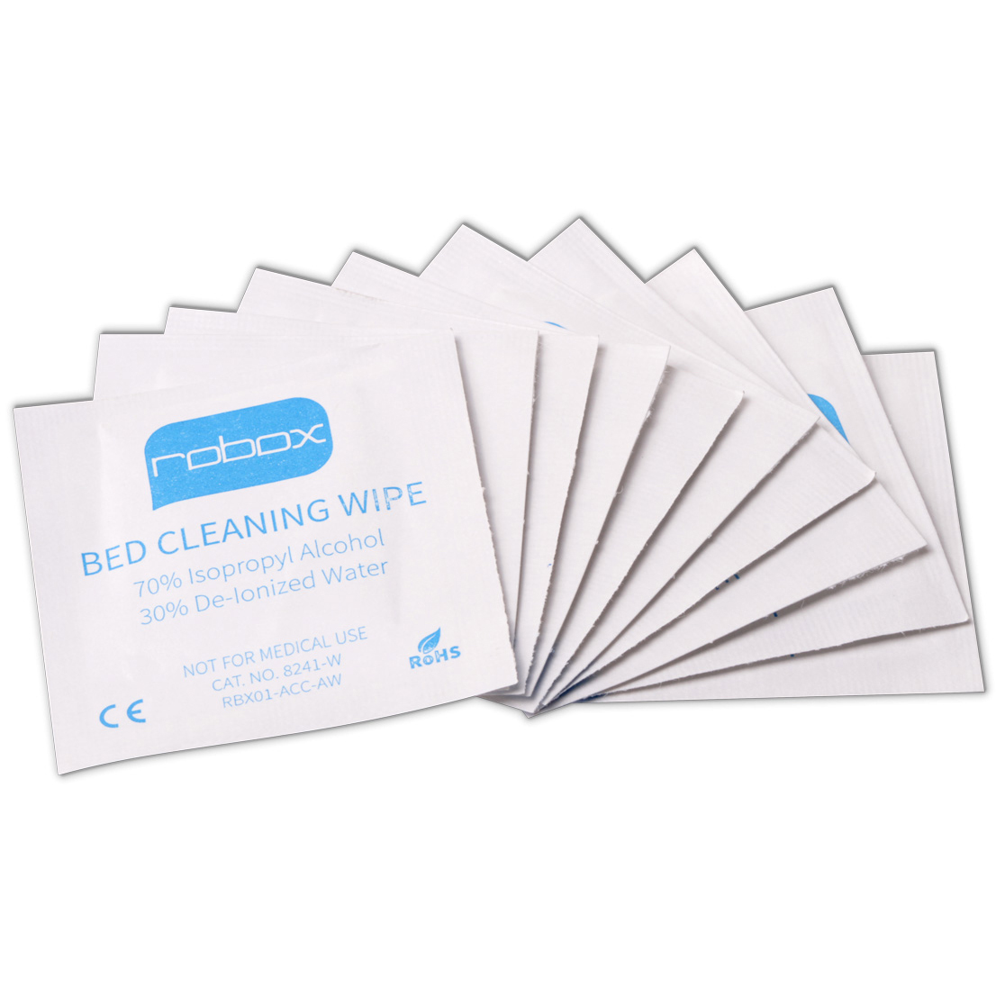 Original Robox RBX01-ACC-AW Pack of 10 Alcohol Wipes (RBX01-ACC-AW)