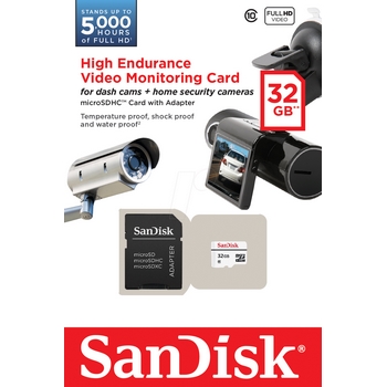 Original SanDisk High Endurance Class 10 32GB Video Monitoring microSDHC Memory Card (SDSDQQ-032G-G46A)
