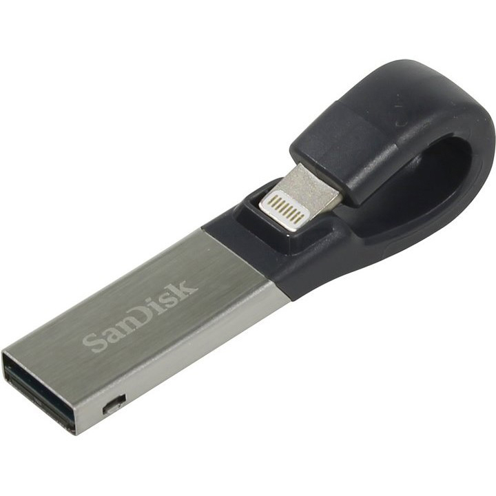 Original SanDisk iXpand 64GB USB 3.0 and Lightning Flash Drive (SDIX30N-064G-GN6NN)