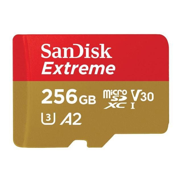 Original SanDisk Extreme 256GB MicroSDXC Memory Card (SDSQXA1-256G-GN6MA)