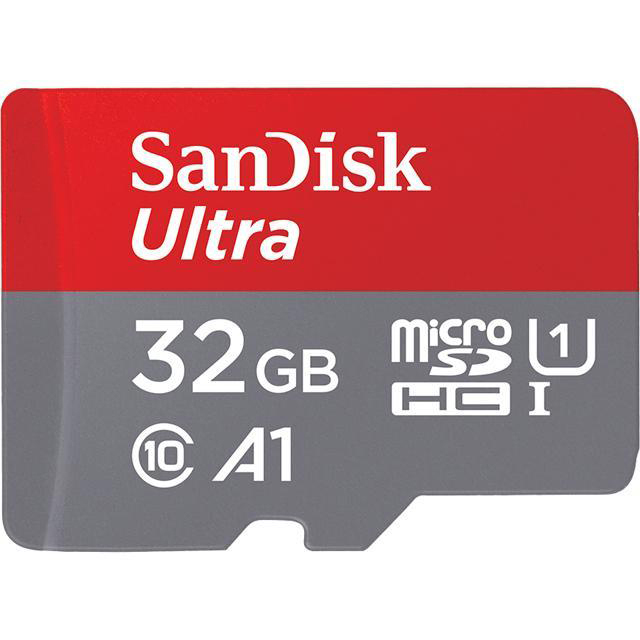 Original SanDisk Ultra 32GB microSDHC Memory Card (SDSQUAR-032G-GN6)