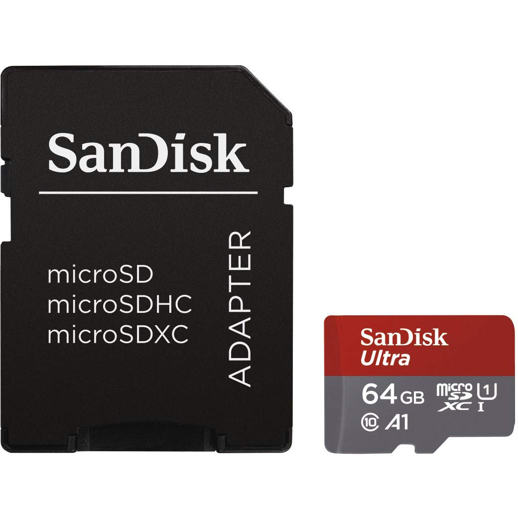 Original SanDisk Ultra Android 64GB MicroSDXC Memory Card (SDSQUAR-064G-GN6TA)