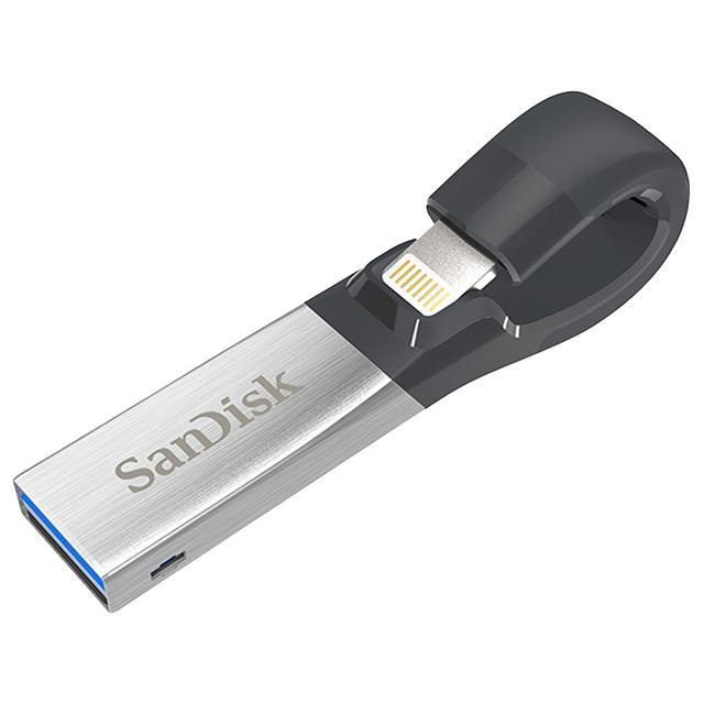Original SanDisk iXpand 128GB USB 3.0 and Lightning Flash Drive (SDIX30C-128G-GN6NE)