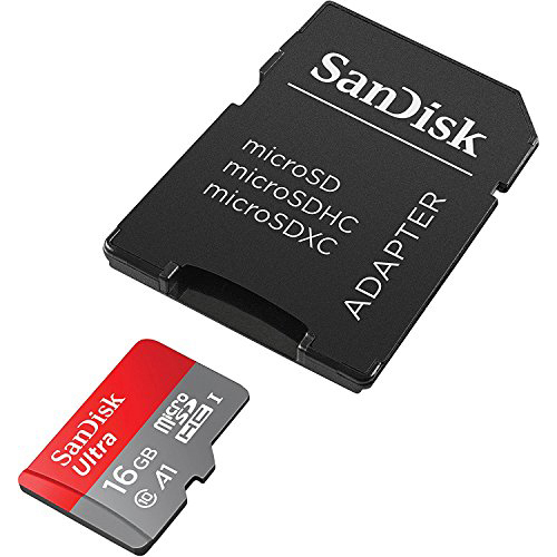 Original SanDisk Ultra Class 10 16GB MicroSDHC Memory Card + SD Adapter (SDSQUAR-016G-GN6MA)