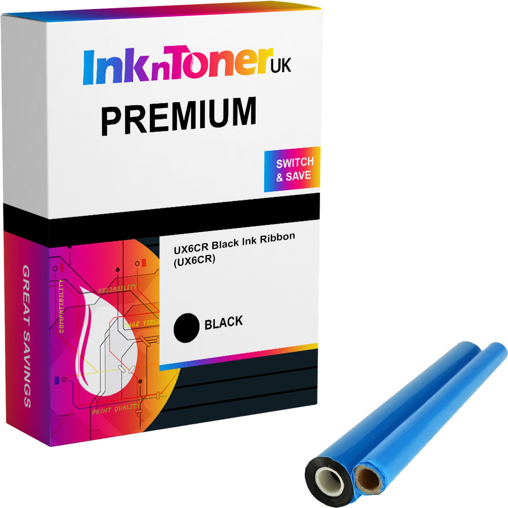 Premium Compatible Sharp UX6CR Black Ink Ribbon (UX6CR)