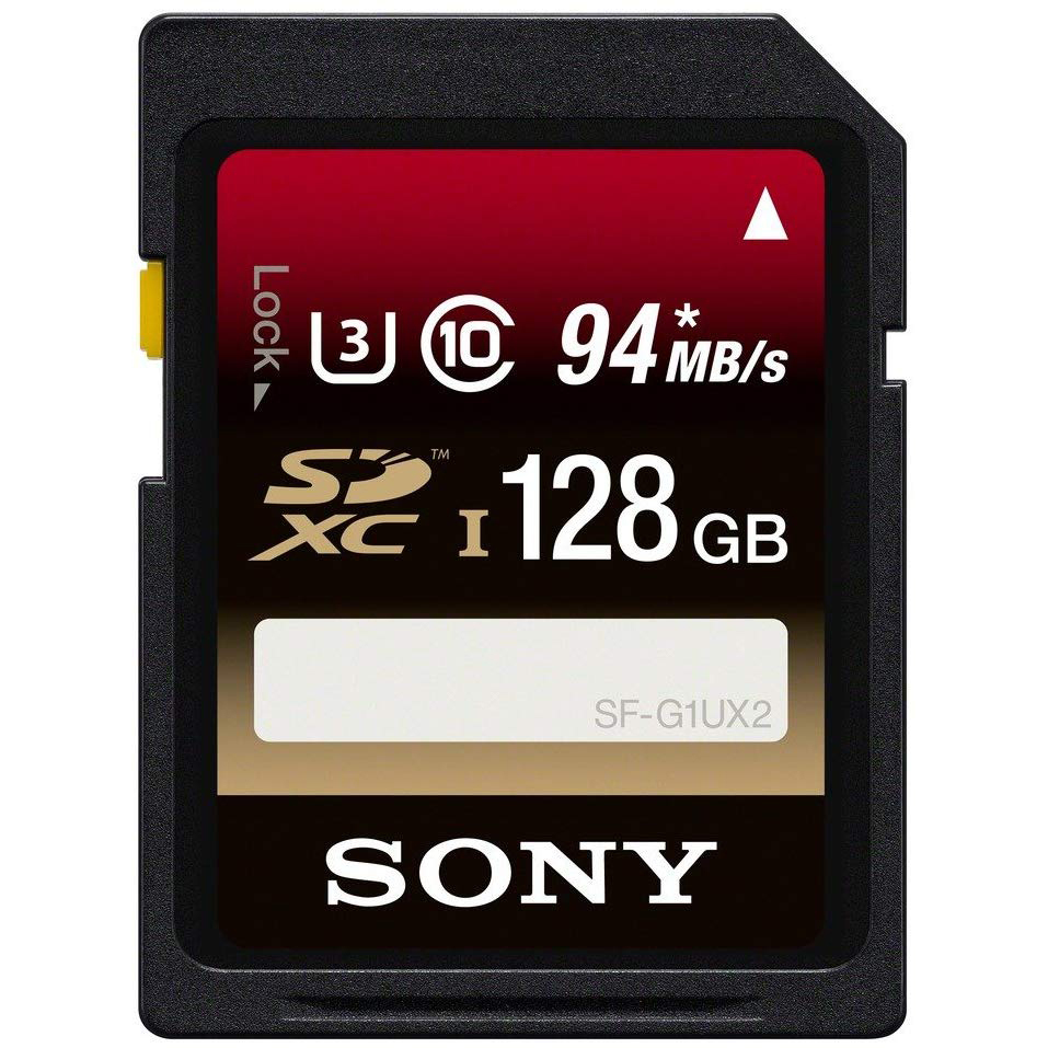 Original Sony Class 10 128GB SDXC Memory Card (SFG1UX2)