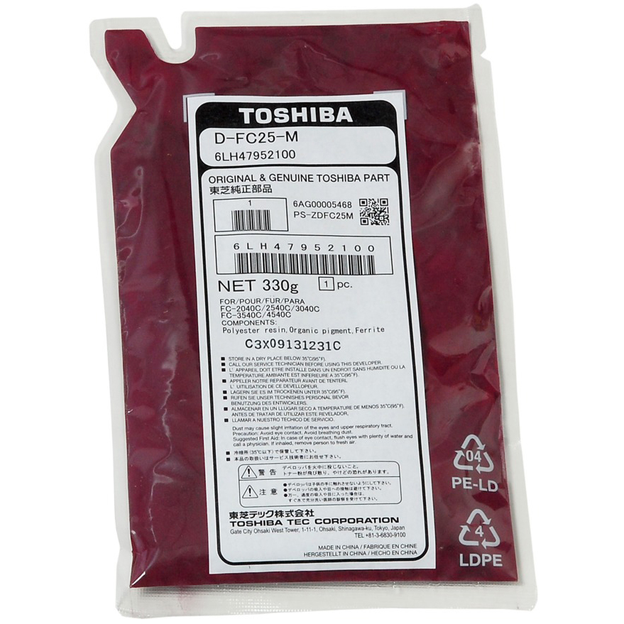 Original Toshiba D-FC25M Magenta Developer Unit (6LH47952100)