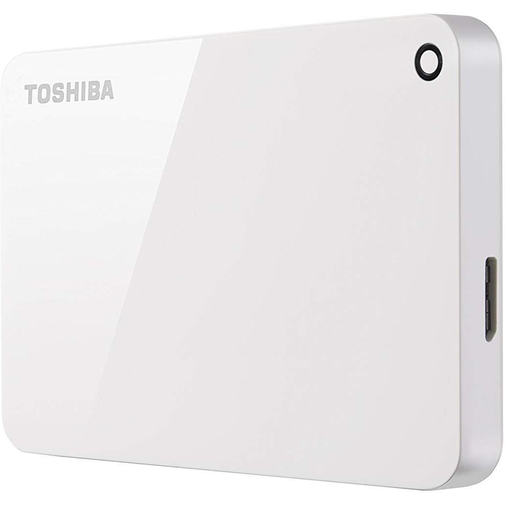 Original Toshiba Canvio Advance White 1TB USB 3.0 External Hard Drive (HDTC910EW3AA)
