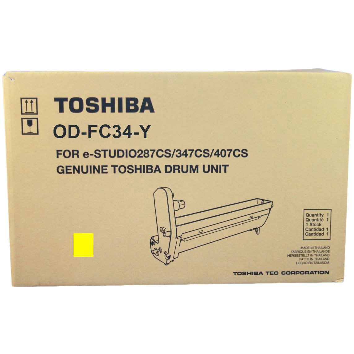 Original Toshiba OD-FC34Y Yellow Drum Unit (6A000001579)