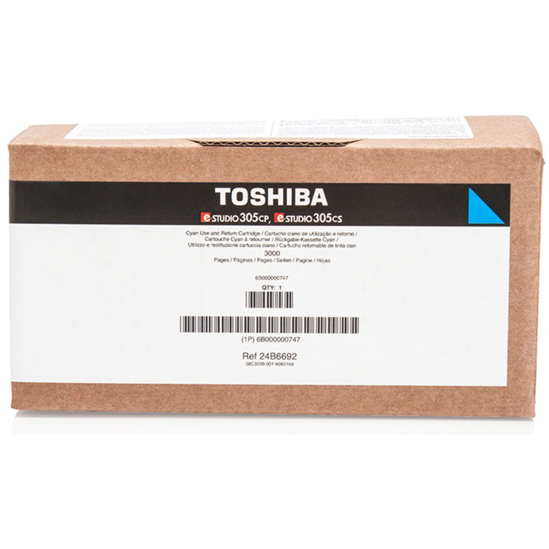 Original Toshiba T-305PC-R Cyan Toner Cartridge (6B000000747)
