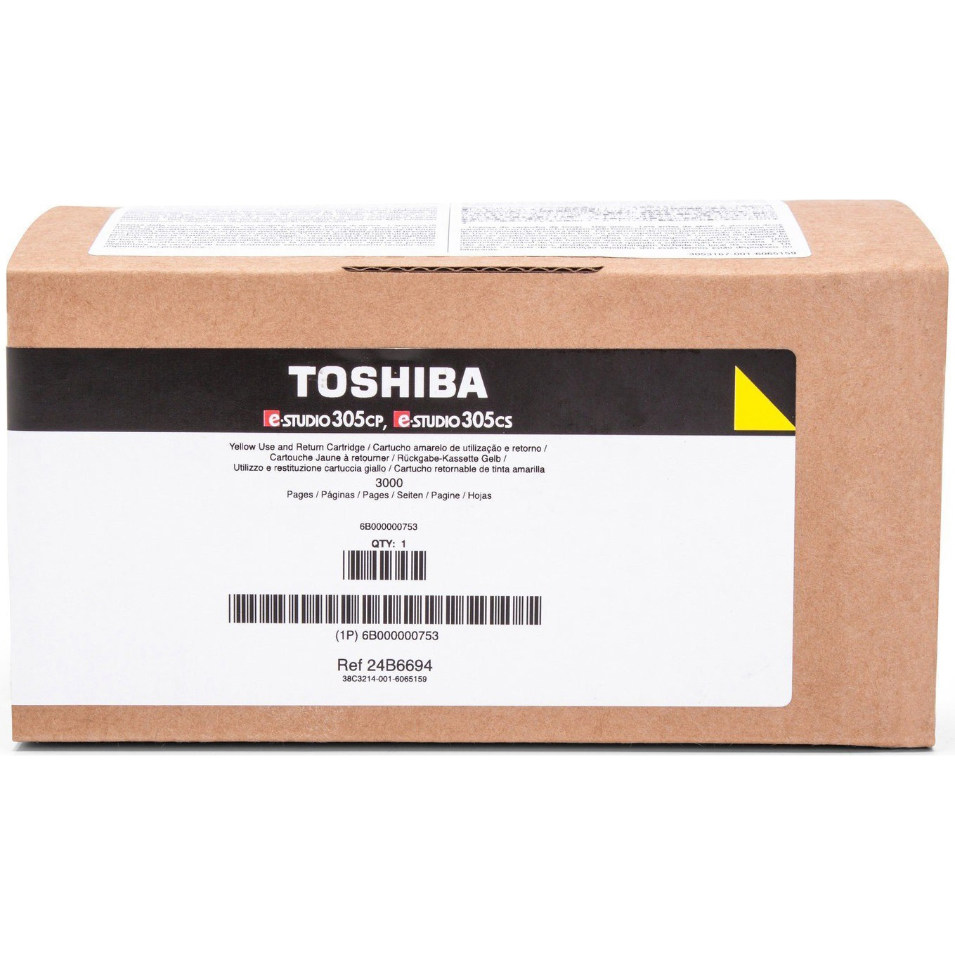 Original Toshiba T-305PY-R Yellow Toner Cartridge (6B000000753)