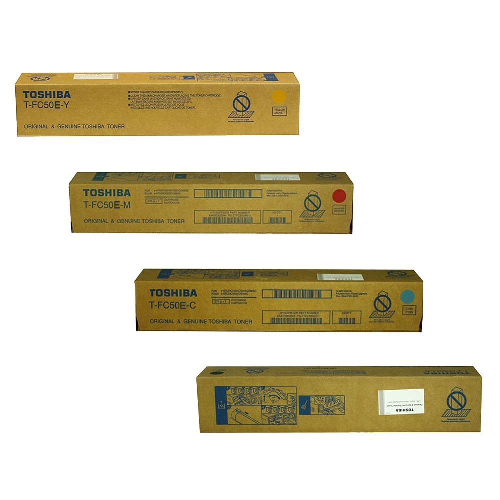 Original Toshiba T-FC50E CMYK Multipack Toner Cartridges (6AJ00000114/ 6AJ00000113/ 6AJ00000112/ 6AJ00000111)