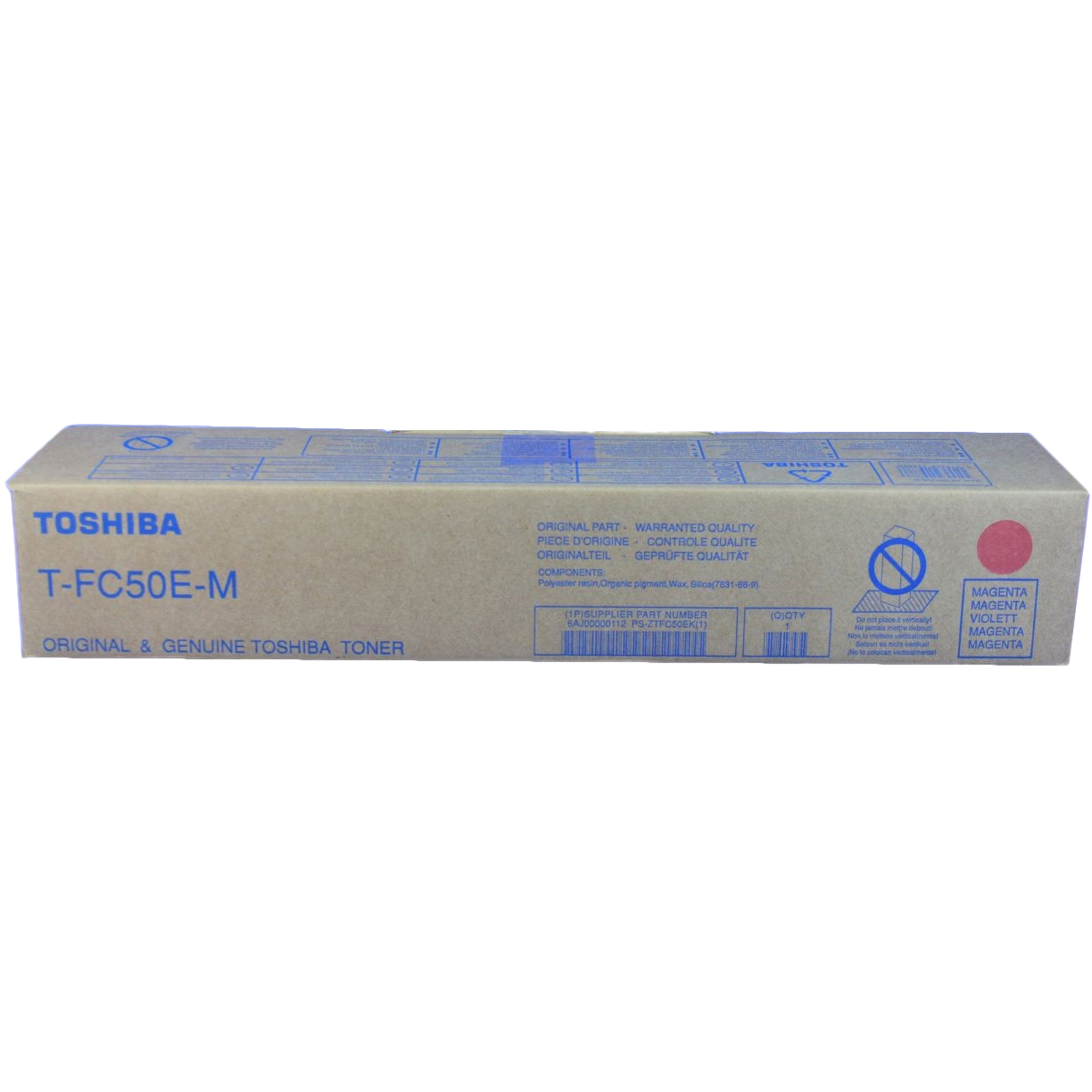 Original Toshiba T-FC50EM Magenta Toner Cartridge (6AJ00000112)