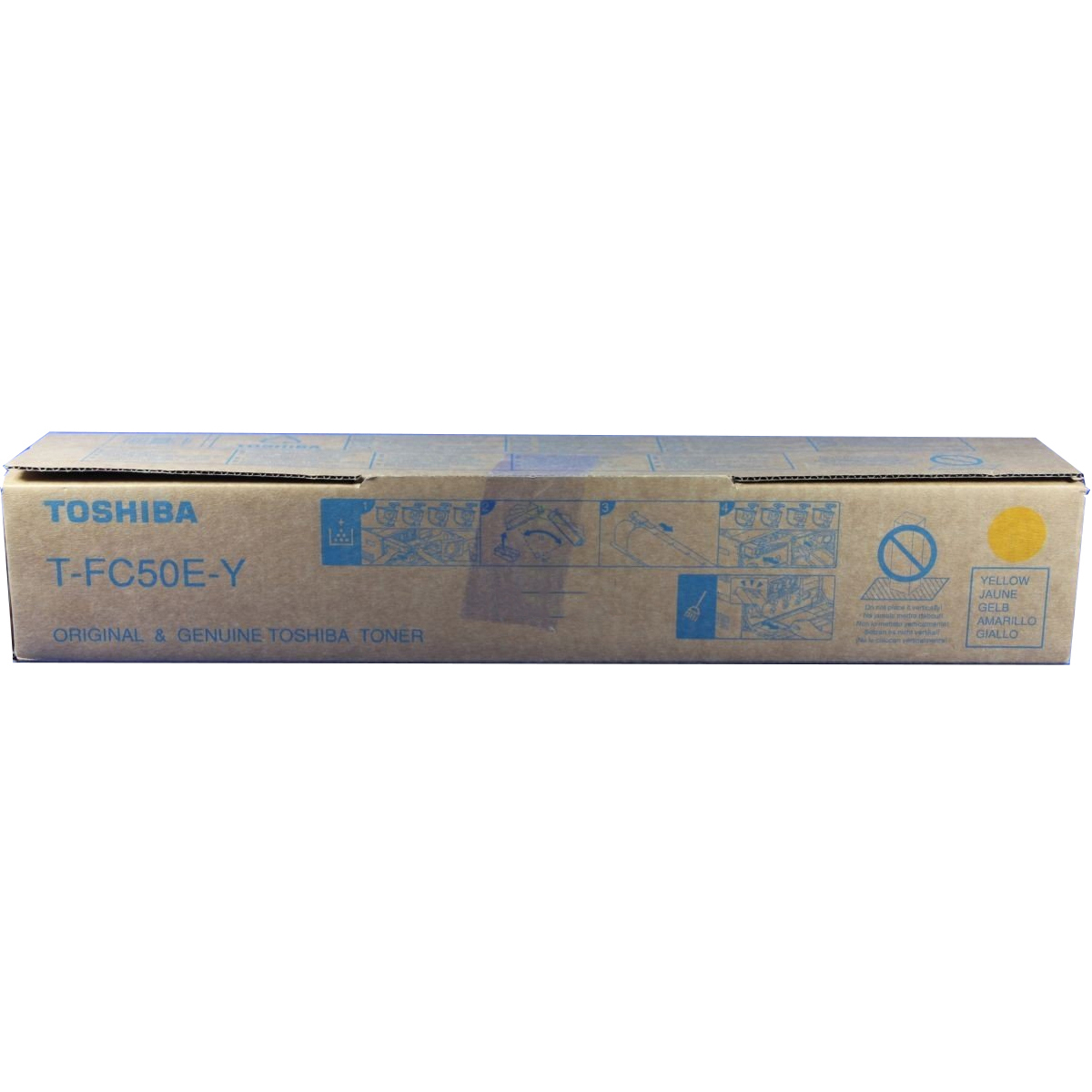 Original Toshiba T-FC50EY Yellow Toner Cartridge (6AJ00000111)