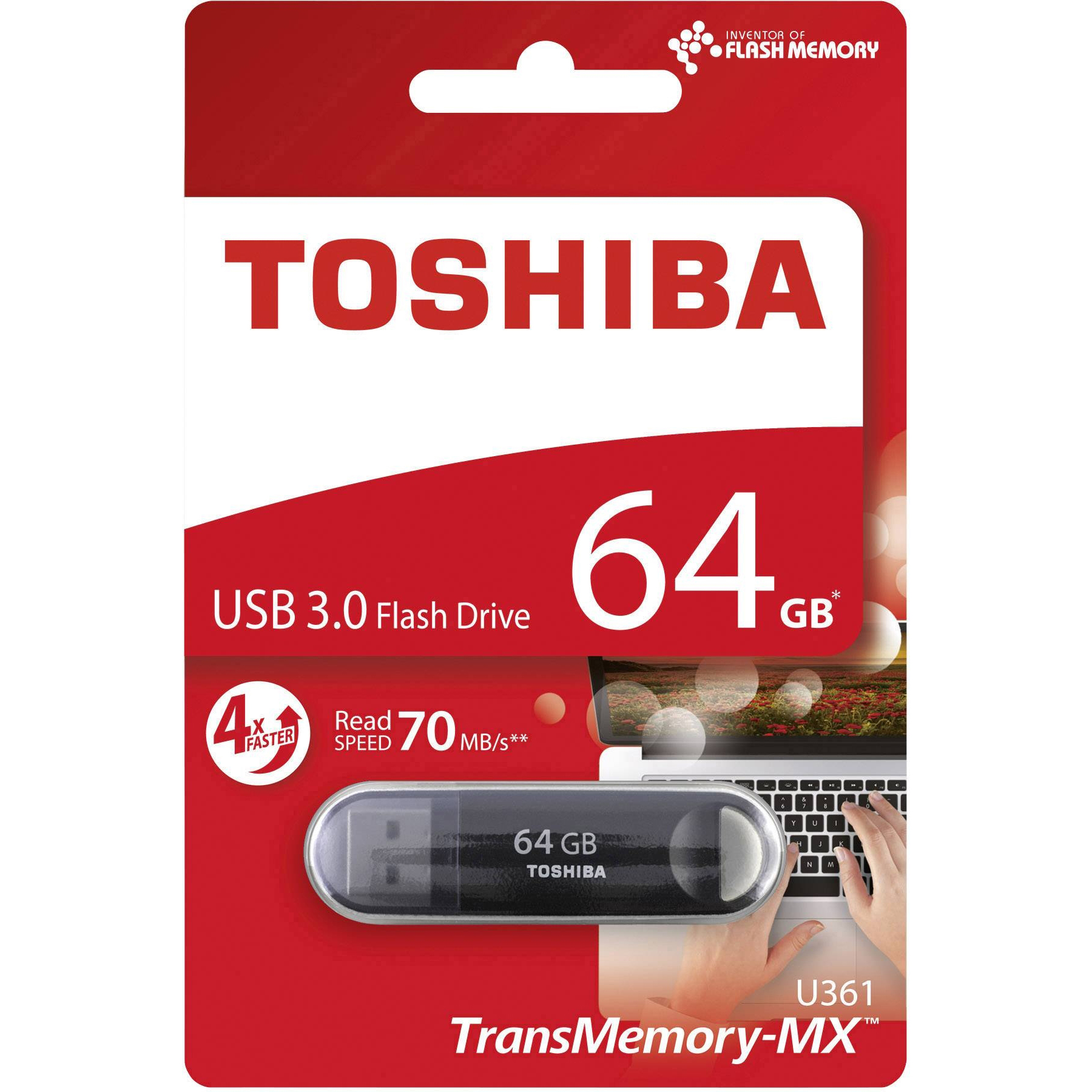Original Toshiba Thn-U361K0640M4 64Gb Usb 3.0 (THN-U361K0640M4)