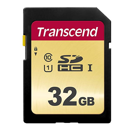 Original Transcend 32GB SD Memory Card (TS32GSDC500S)