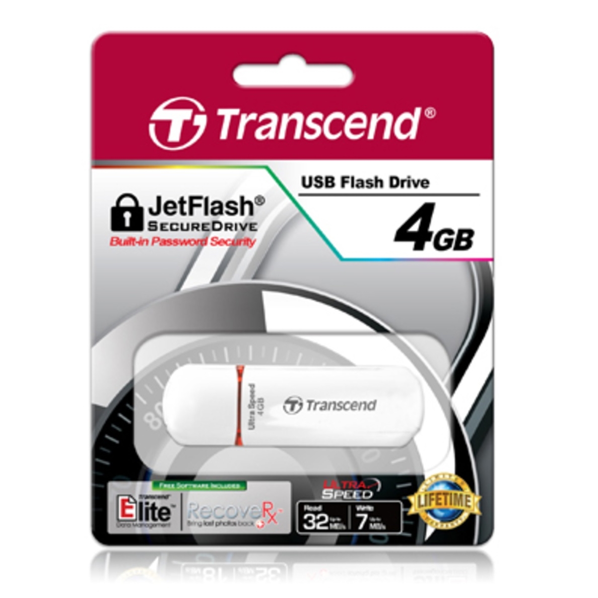 Original Transcend JetFlash 4GB USB 2.0 Flash Drive (TS4GJF620)