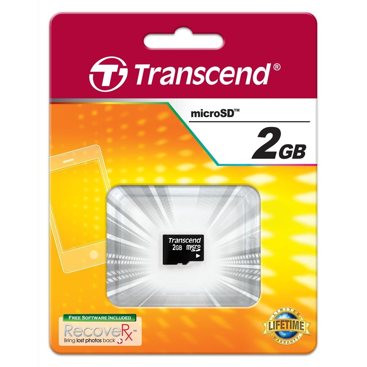 Original Transcend TS2GUSDC 2GB Micro SD Memory Card (TS2GUSDC)