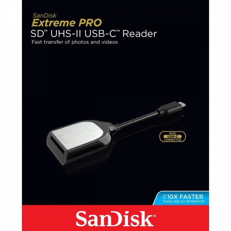 Original SanDisk Extreme PRO SD Card USB Type-C Reader (SDDR-409-A46)