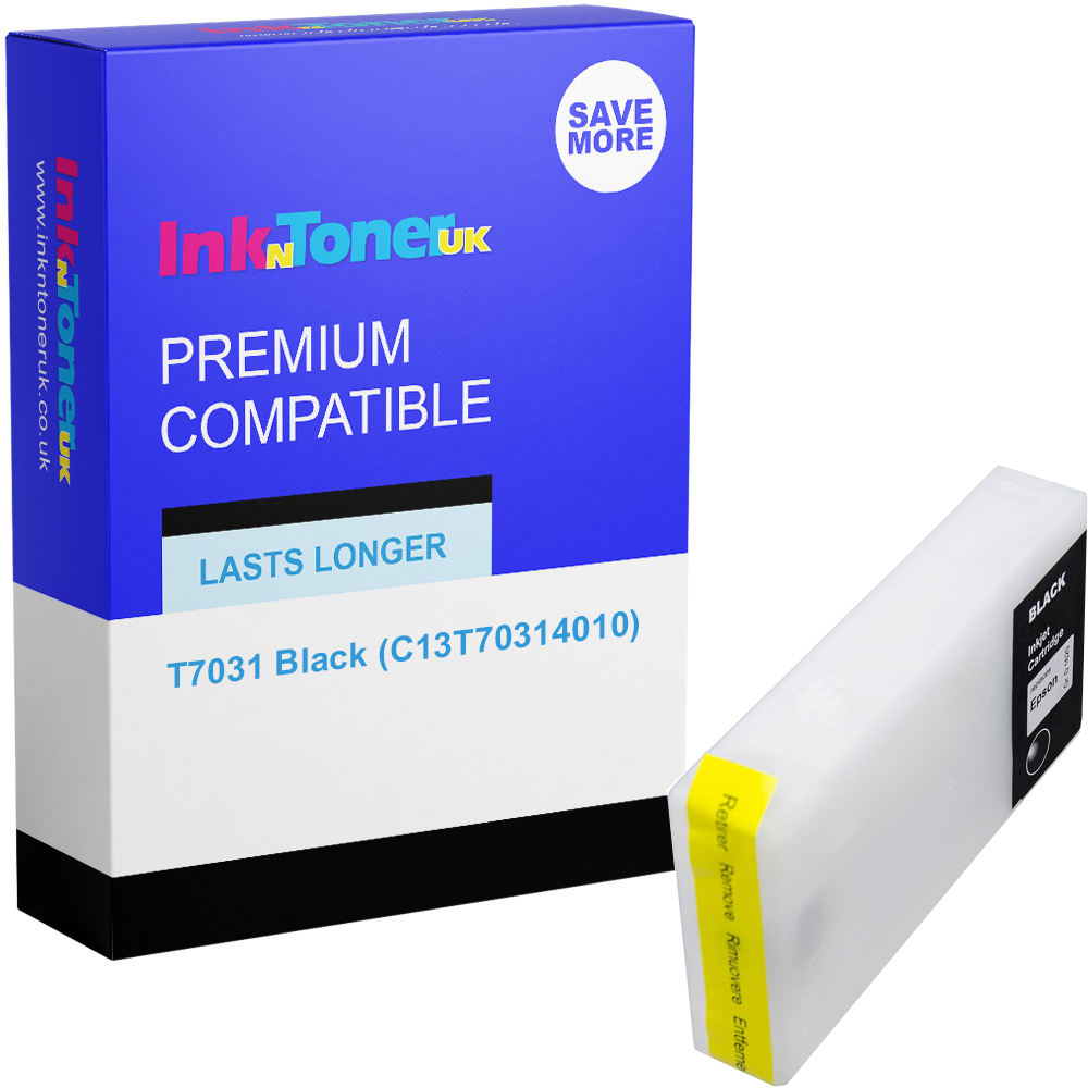 Premium Compatible Epson T7031 Black Ink Cartridge (C13T70314010)