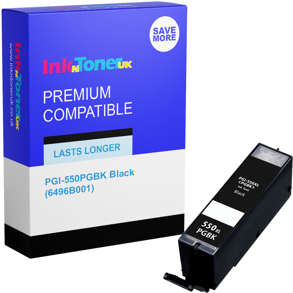 Premium Compatible Canon PGI-550PGBK Black Ink Cartridge (6496B001)
