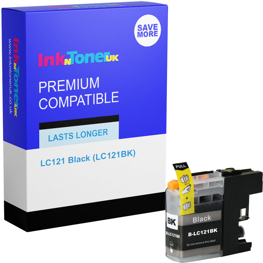 Premium Compatible Brother LC121 Black Ink Cartridge (LC121BK)